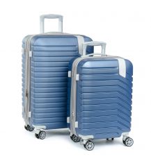 Дорожная Чемодан 2/1 ABS-пластик 8347 blue змейка Дорожная Чемодан 2/1 ABS-пластик 8347 blue змейка