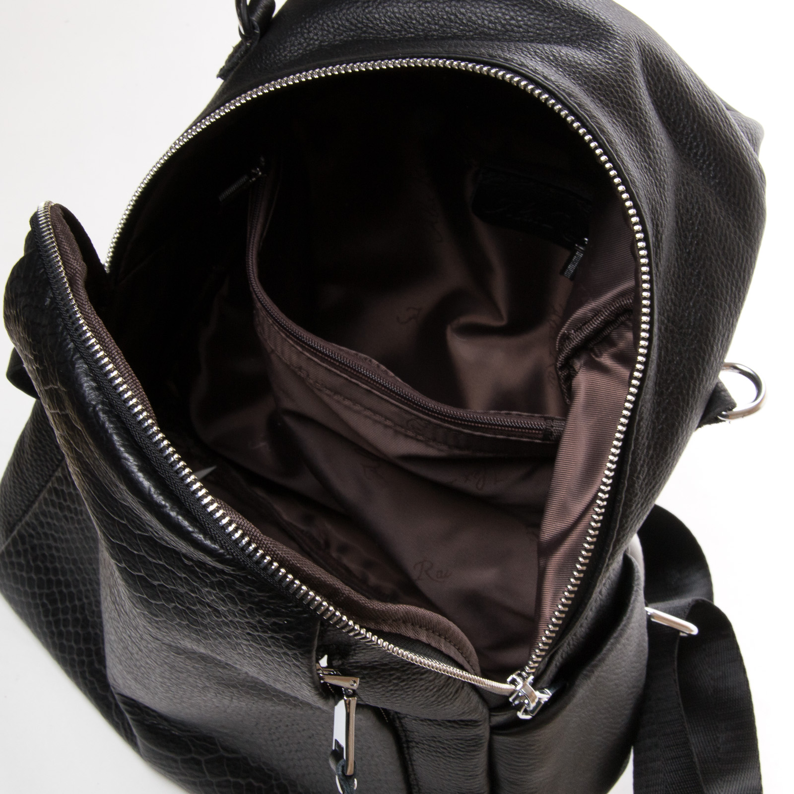 Сумка Женская Рюкзак кожа ALEX RAI 28-8907-9 black