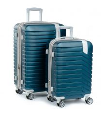 Дорожная Чемодан 2/1 ABS-пластик 8347 green змейка Дорожная Чемодан 2/1 ABS-пластик 8347 green змейка
